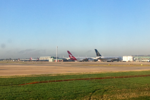 ...Heathrow in the morning...