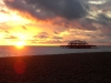 Sonnenuntergang in Brighton